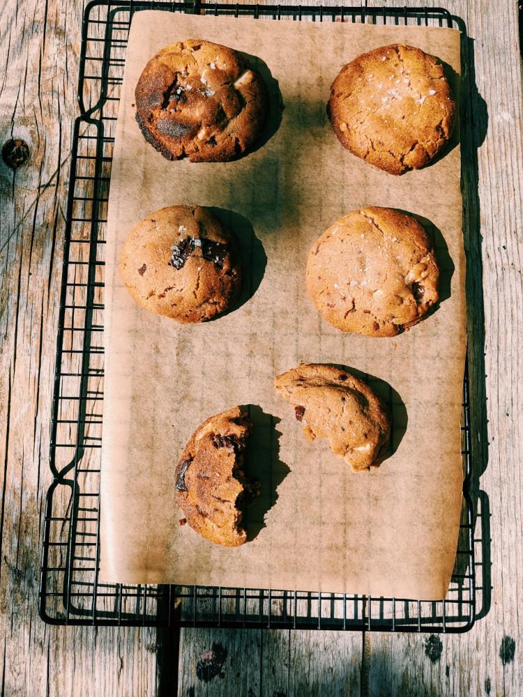 Brown butter cookies, packed with delicious chocolate chunks